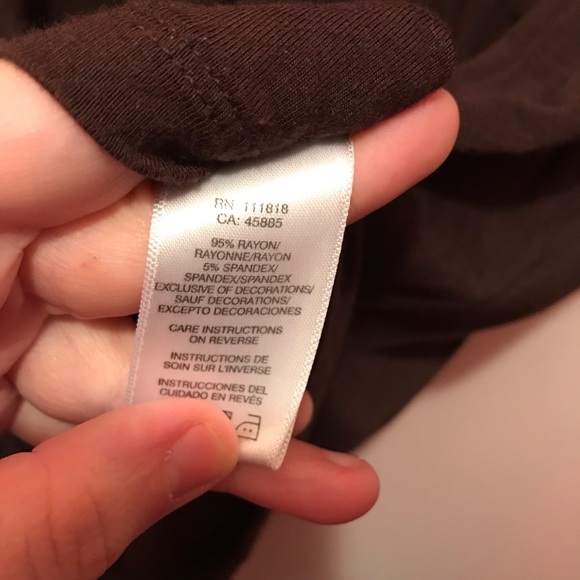 Micheal Kors Brown Flowing Beaded Brown Blouse - Picture 7 of 7